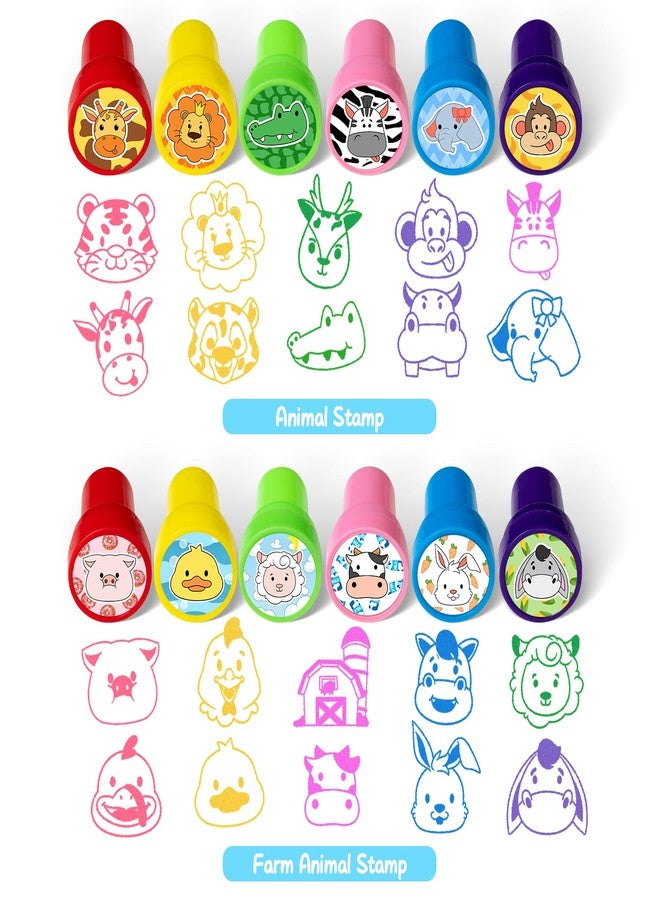 DMIGHT 100 Pcs Assorted Stamps for Kids Self-Ink Stamps (100 Different Designs, Dinosaur, Zoo Safari, butterfly, space, ) for Party Favor, Carnival Prizes, School, Easter Egg Stuffers, Halloween, Christmas - Image 4